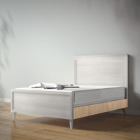 New York Full Bed in Bianco Satinato / Harvest finish