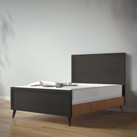 New York Full Bed in Peppercorn / Nocello finish