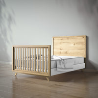 Uptown Crib to College Set in Solid White finish, view 4