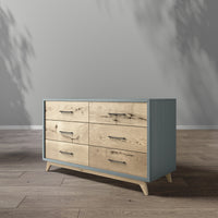 Uptown Double Dresser in Washed White finish