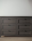 Karisma Double Dresser in Aqua Gray finish
