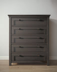 Karisma Tall Chest in Aqua Gray finish