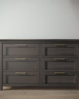 Karisma Double Dresser in Aqua Gray finish, view 2