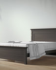Karisma Full Bed / Solid Back in Aqua Gray finish