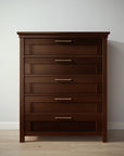 Karisma Tall Chest in Nocello finish, view 2