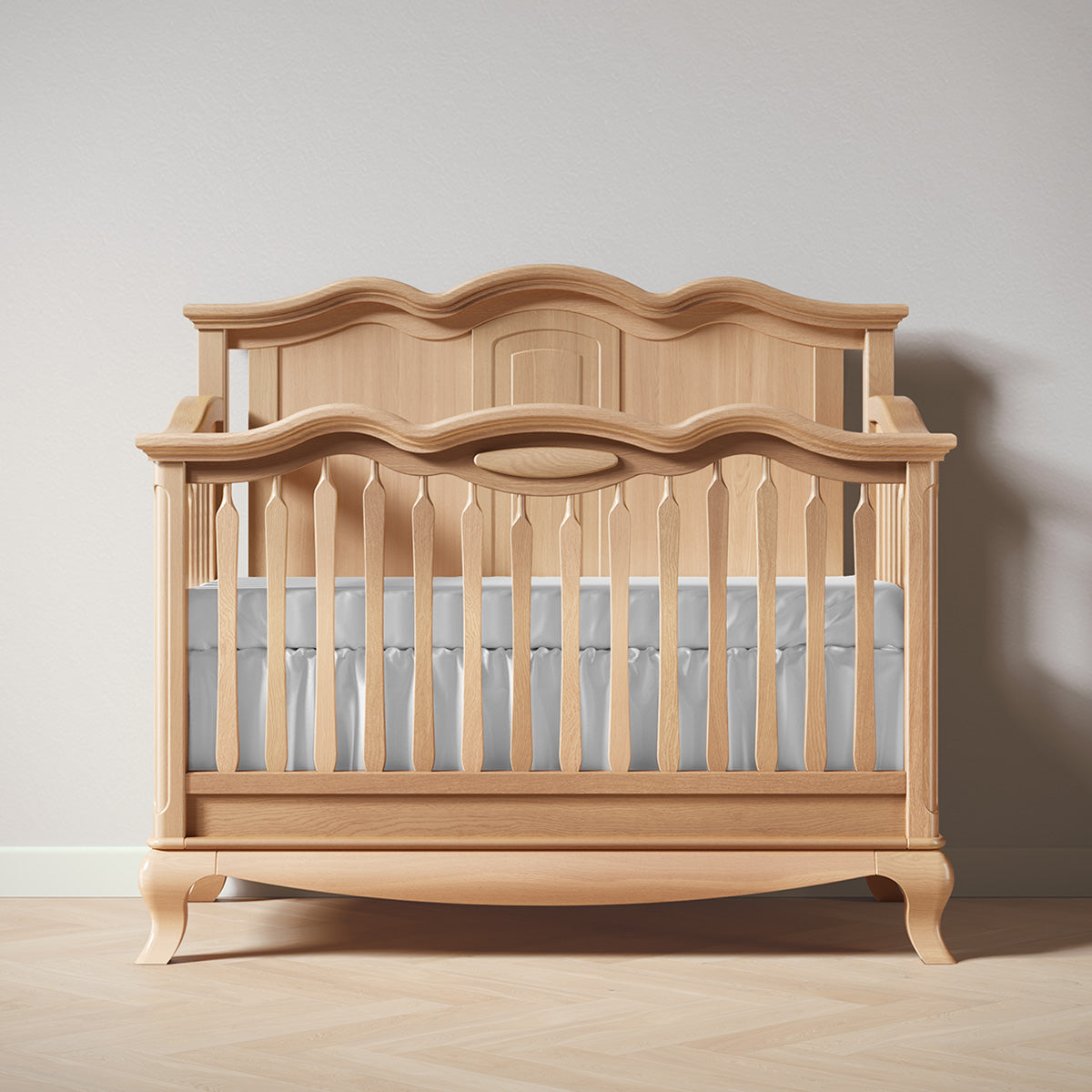 Cleopatra Convertible Crib / Solid Back by Romina Furniture