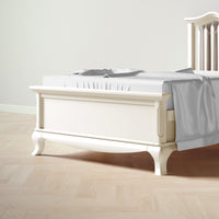 Cleopatra Low-Profile Footboard in Bianco Satinato finish