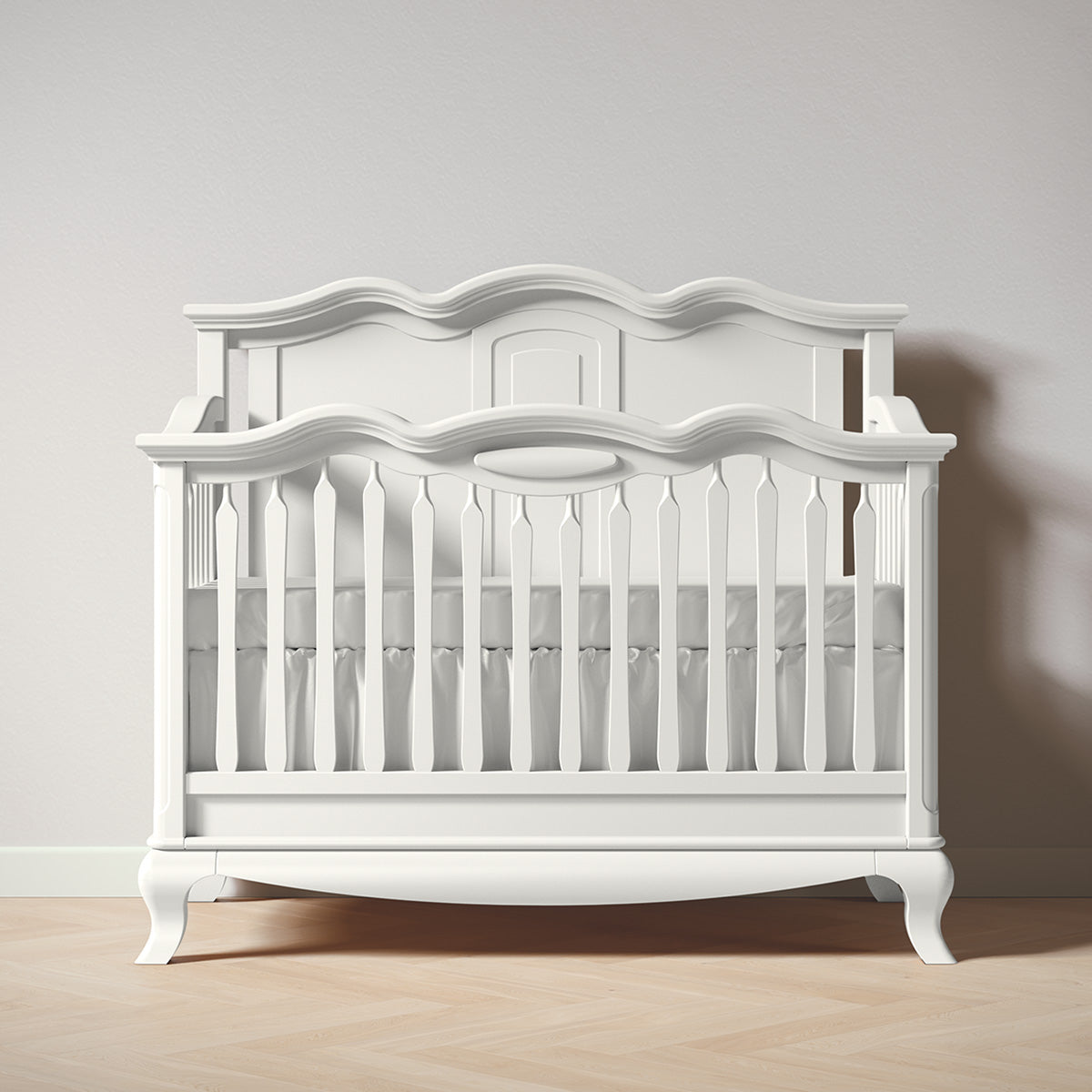 Cleopatra Convertible Crib / Solid Back by Romina Furniture