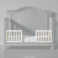Dakota Crib Toddler Rail in Bianco Satinato finish