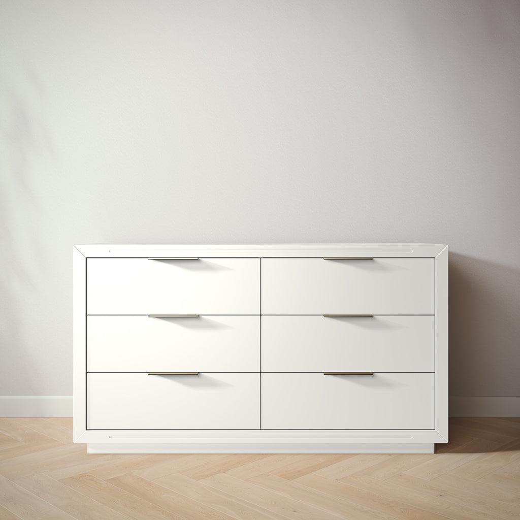 modern white double dresser Quadro Double Dresser by Romina Furniture | Baby Furniture