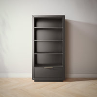Quadro Bookcase in Peppercorn finish