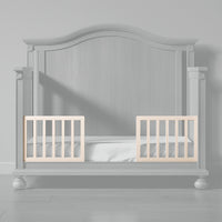 Dakota Crib Toddler Rail in Washed White finish