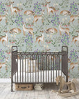 Anca's Fawn In Green Wallpaper