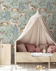 Anca's Fawn In Green Wallpaper