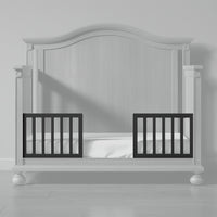 Dakota Crib Toddler Rail in Peppercorn finish