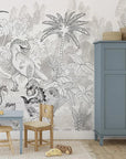David's Dino In Grey Wallpaper