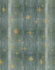 Stars Olive (textured) Wallpaper