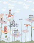 Flower houses Wallpaper