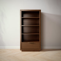 Quadro Bookcase in Nocello finish
