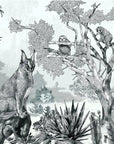 Sleepy Meadow Gray Wallpaper