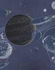 The Outer Space Blue Wallpaper