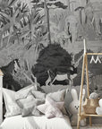 Wonderful Wilds Gray Wallpaper