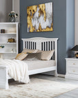 Full Bed Solid Wood Baby Furniture Non-Toxic Finish