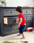 Natural Wood Double Dresser High Quality