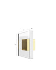 Lucite Square - Gold / Lucite