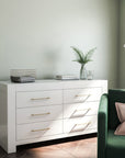 Luxury Bedroom Furniture Double Dresser Made in Europe Organic Finish