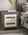 Solid Wood Nightstand Luxury Furniture