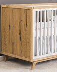 White Oak Sample on Uptown Classic Crib