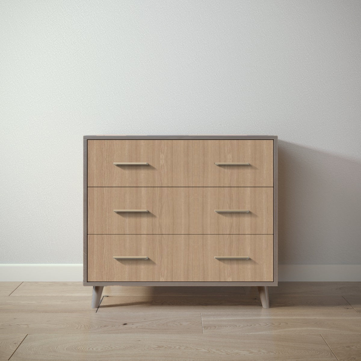 New York Single Dresser in Aqua Grey / Harvest finish