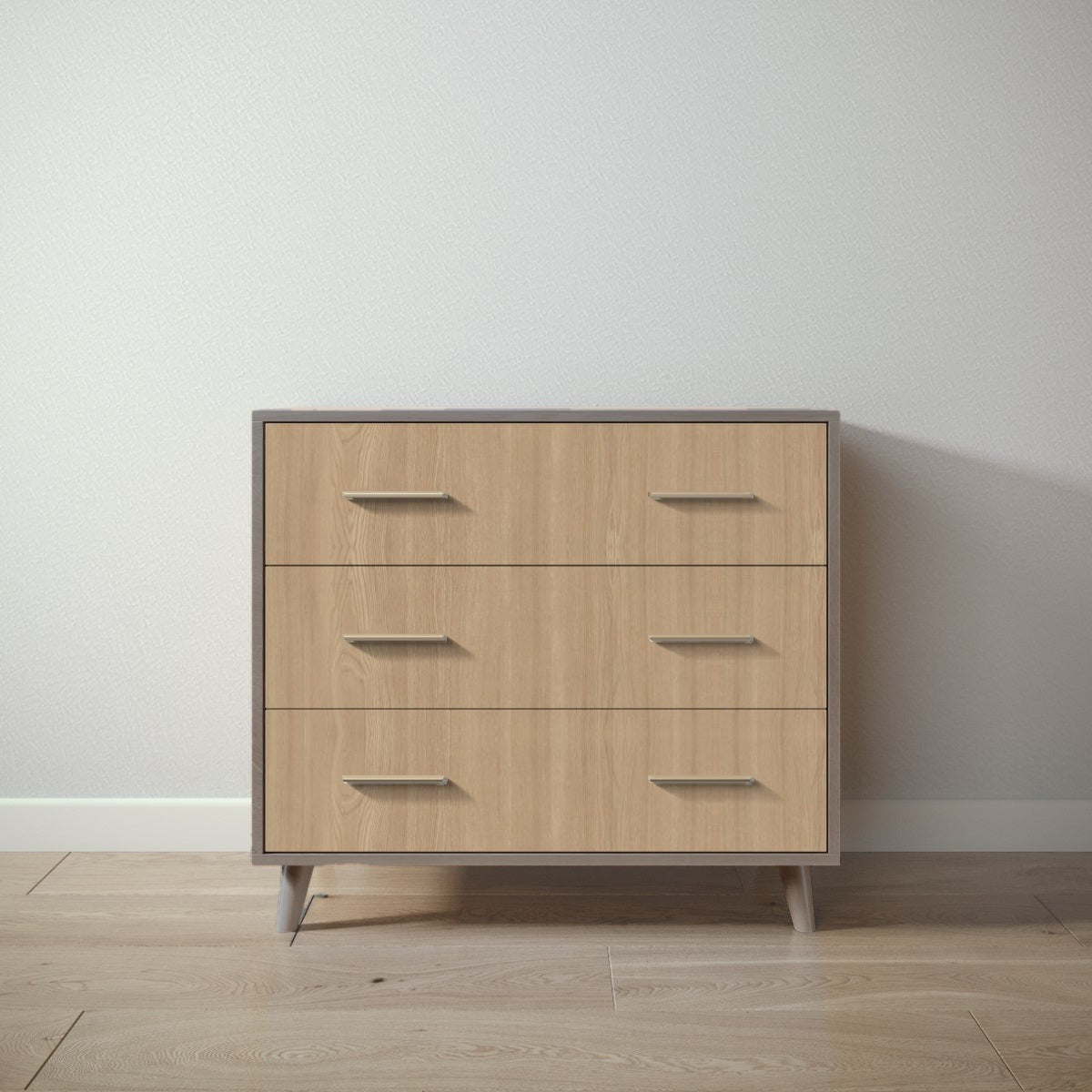 New York Single Dresser in Aqua Grey / Sandstone finish