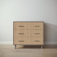 New York Single Dresser in Aqua Grey / Sandstone finish