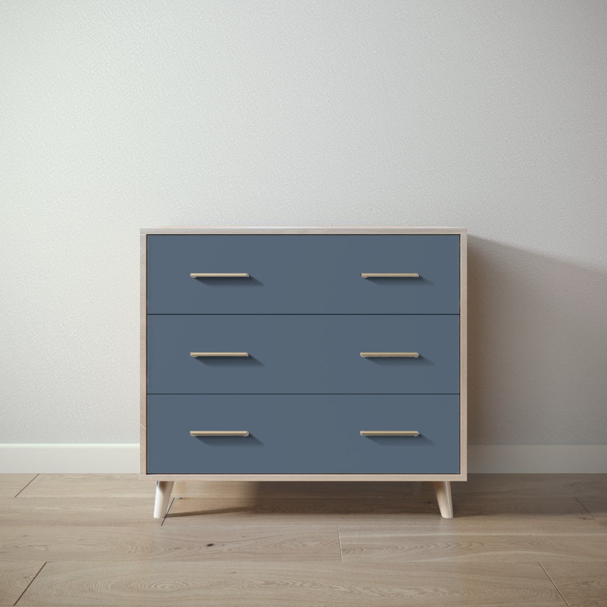 New York Single Dresser in Ash / Navy finish
