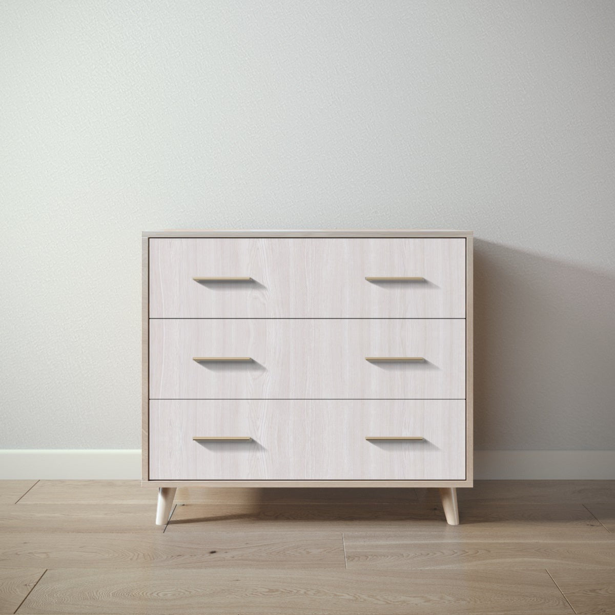 New York Single Dresser in Ash / Washed White finish