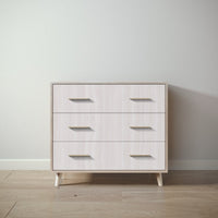 New York Single Dresser in Ash / Washed White finish