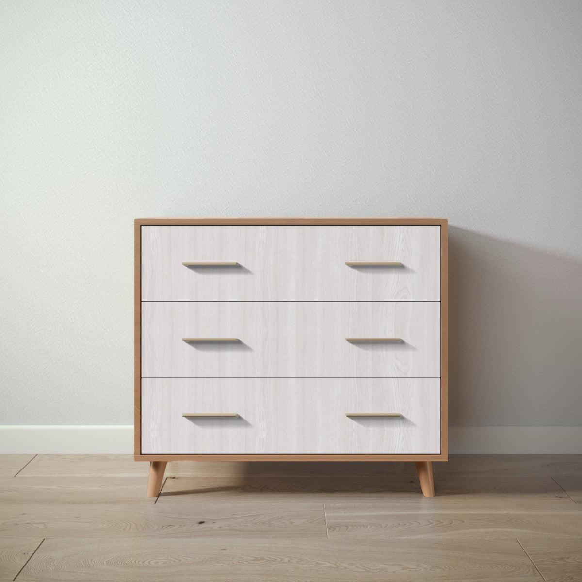 New York Single Dresser in Bruno Antico / Washed White finish