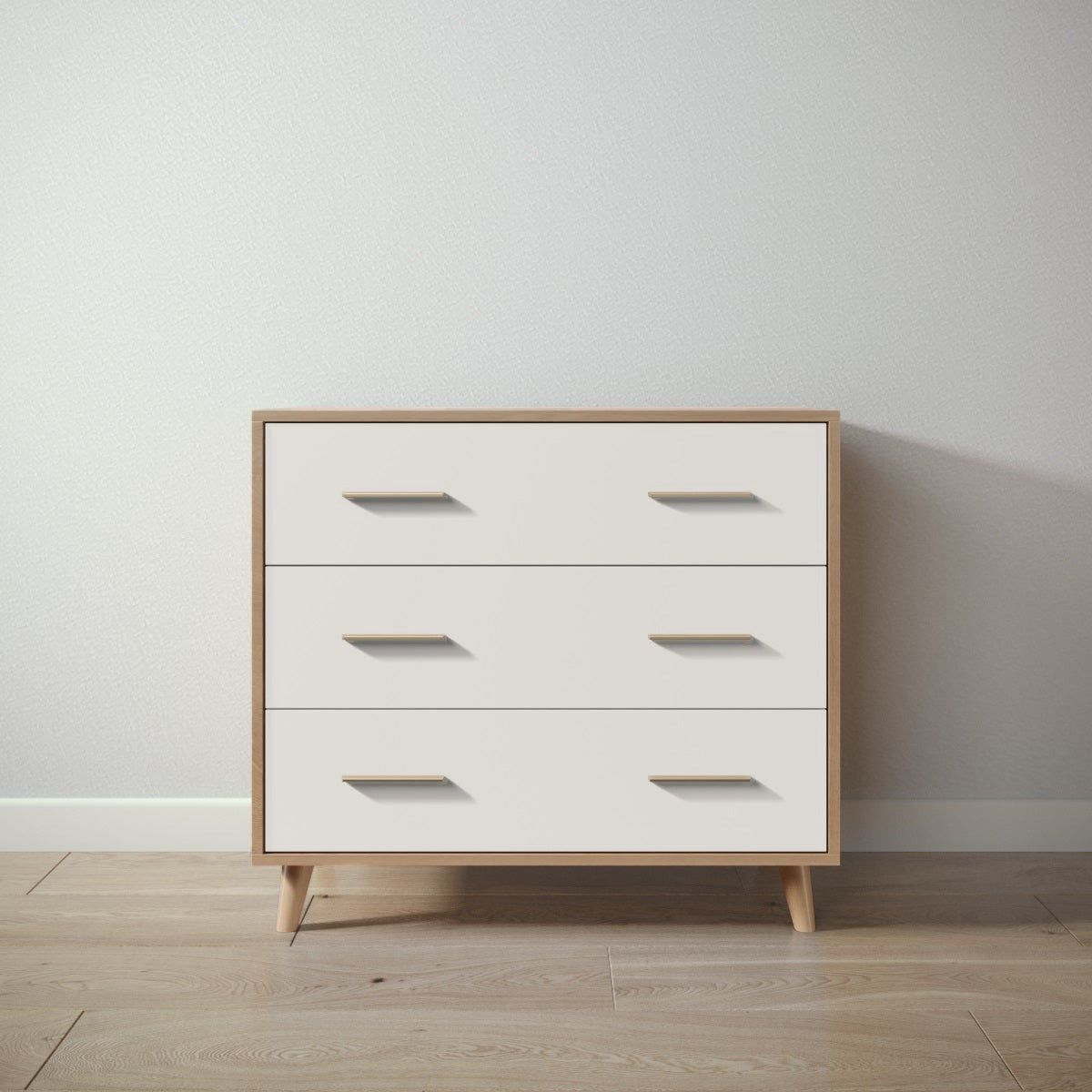 New York Single Dresser in Harvest / Bianco Satinato finish