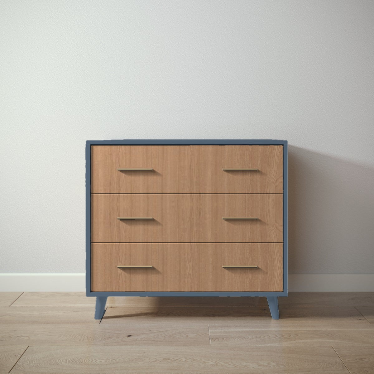 New York Single Dresser in Navy / Bruno Antico finish