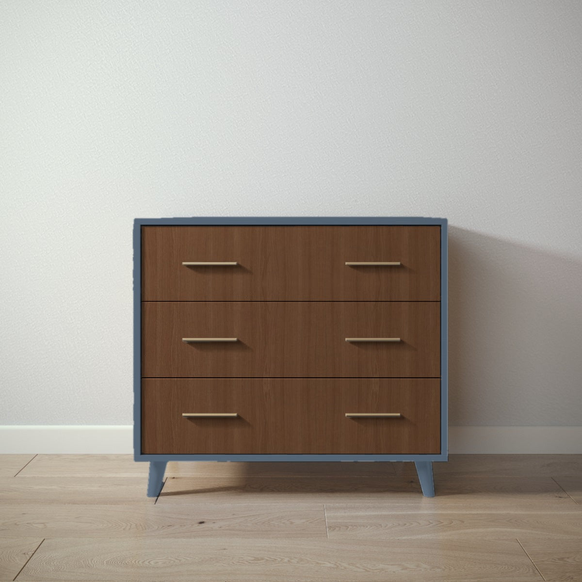 New York Single Dresser in Navy / Nocello finish