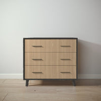 New York Single Dresser in Peppercorn / Sandstone finish