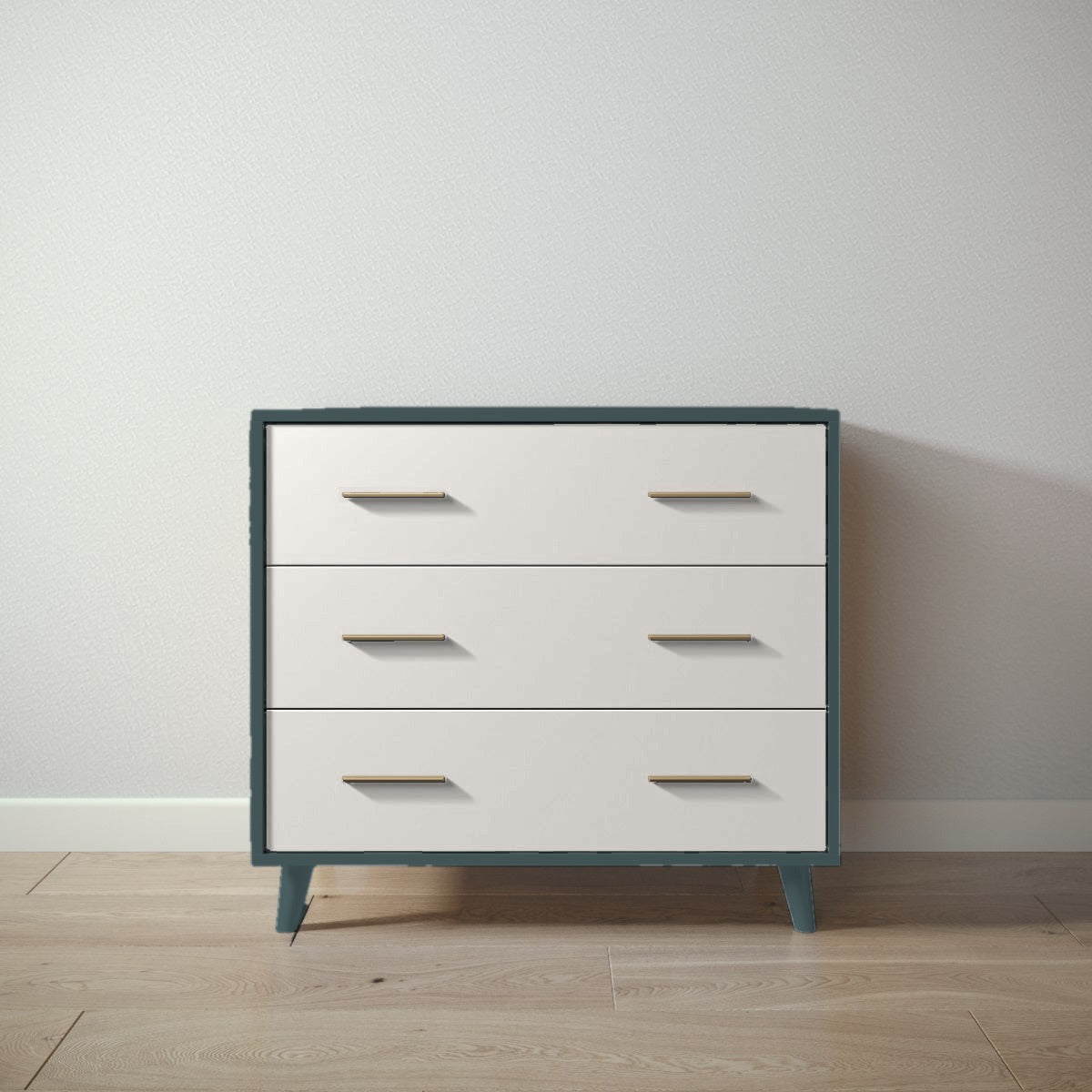 New York Single Dresser in Rosemary / Bianco Satinato finish