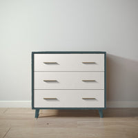 New York Single Dresser in Rosemary / Bianco Satinato finish