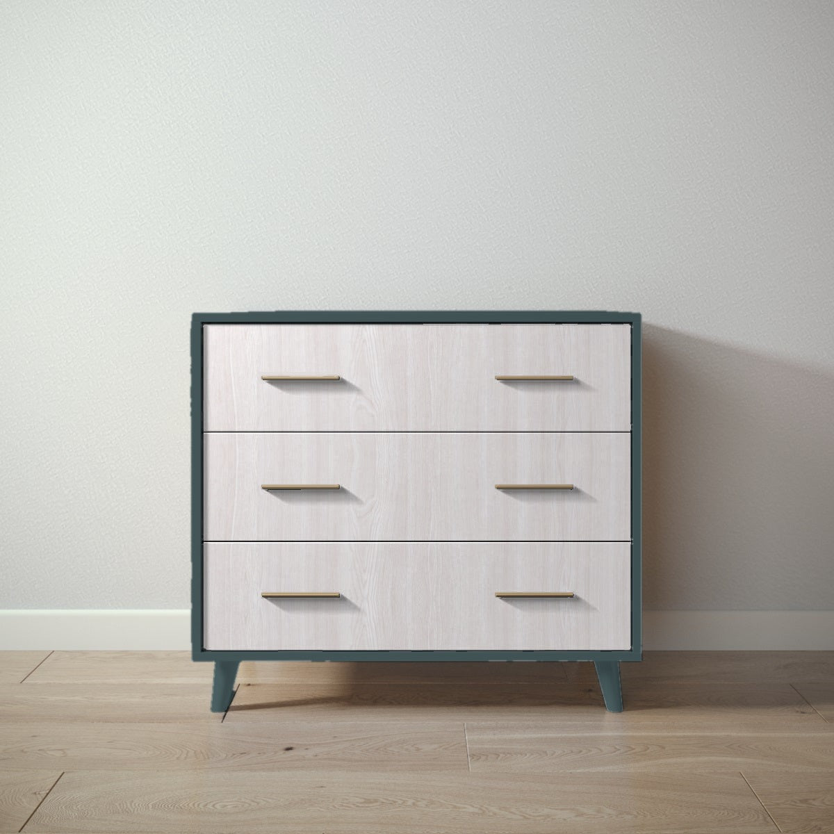 New York Single Dresser in Rosemary / Washed White finish