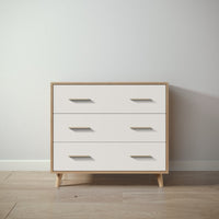New York Single Dresser in Sandstone / Bianco Satinato finish