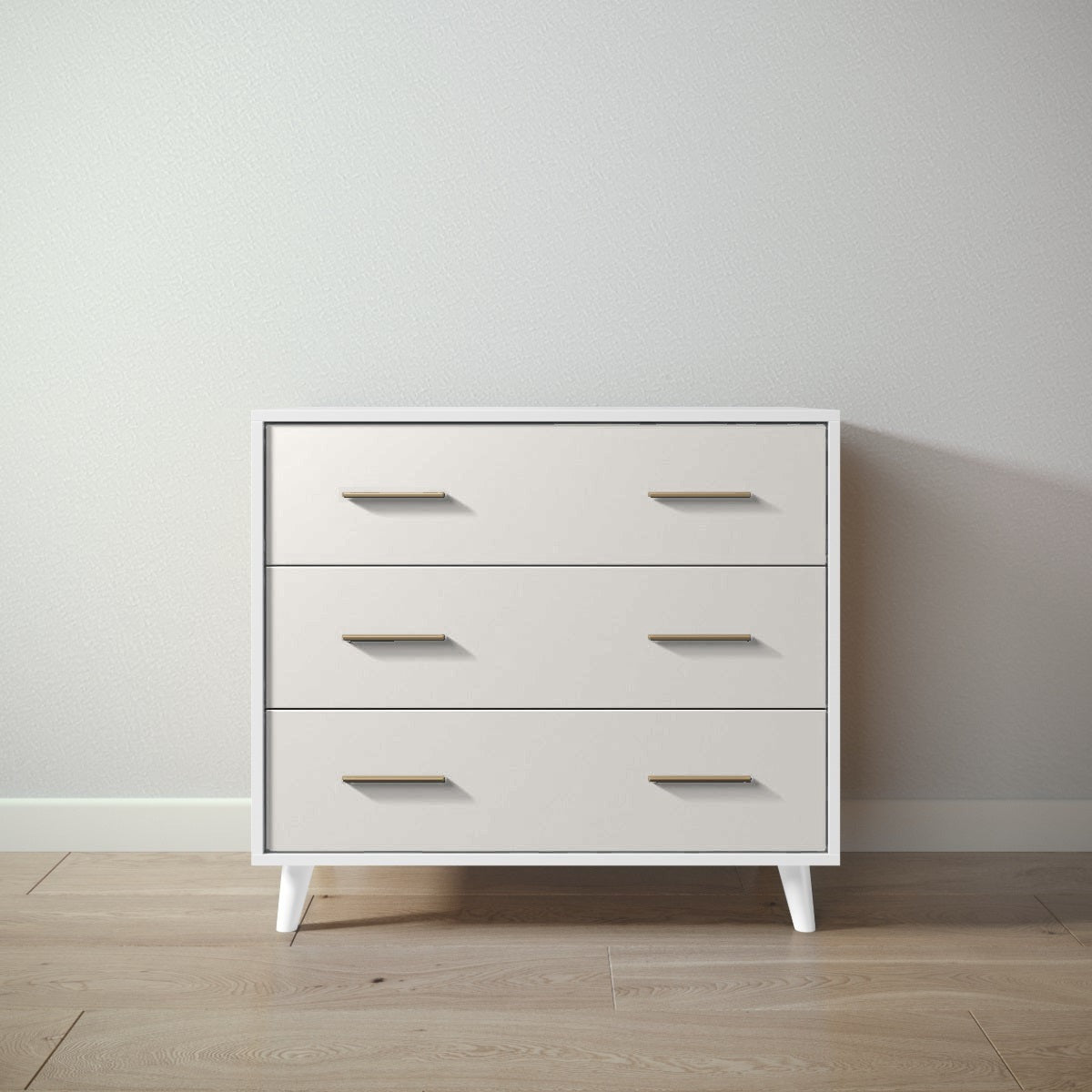 New York Single Dresser in Solid White / Bianco Satinato finish