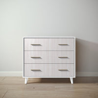New York Single Dresser in Solid White / Washed White finish