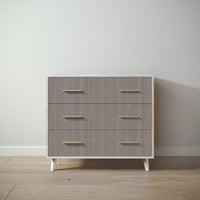 New York Single Dresser in Washed White / Aqua Grey finish